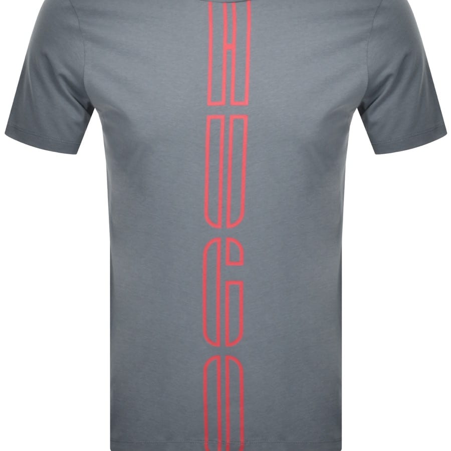 Alternative Image for ProductHUGO Darlon Crew Neck Short Sleeve T Shirt Grey3